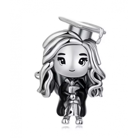 Charm pour bracelet cadeau diplome réussite fille