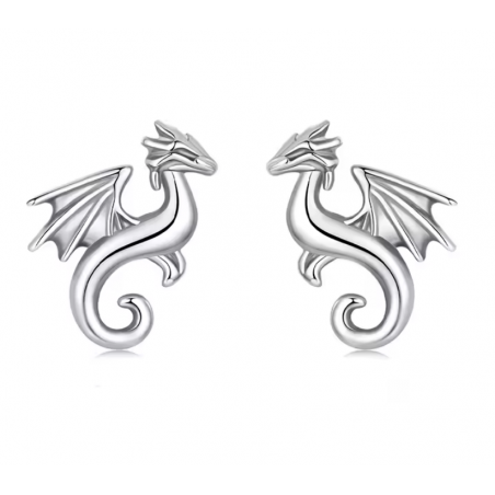 boucles d'oreilles petit dragon discret