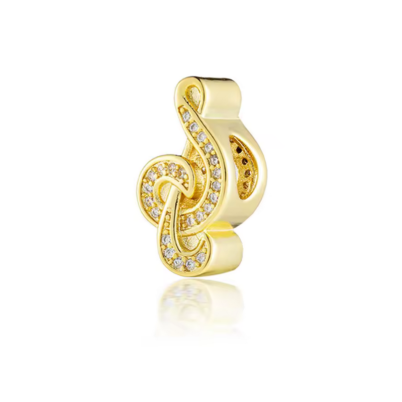 Charm pour bracelet note de musique or Charm pour bracelet note de musique or