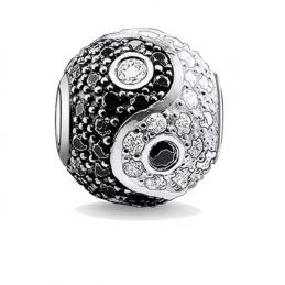 Charm bijou bracelet collection yin yang boule karma