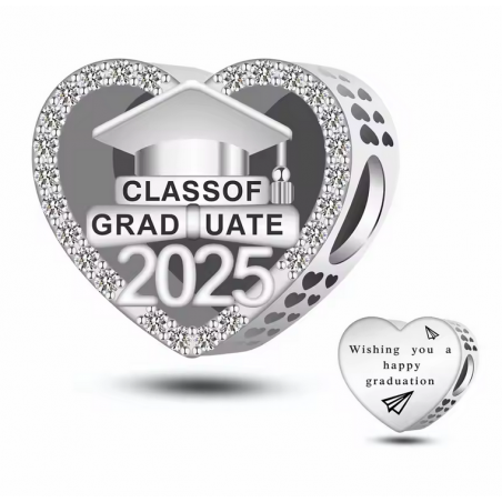 Charm pour bracelet cadeau diplome bac épreuve en 2025