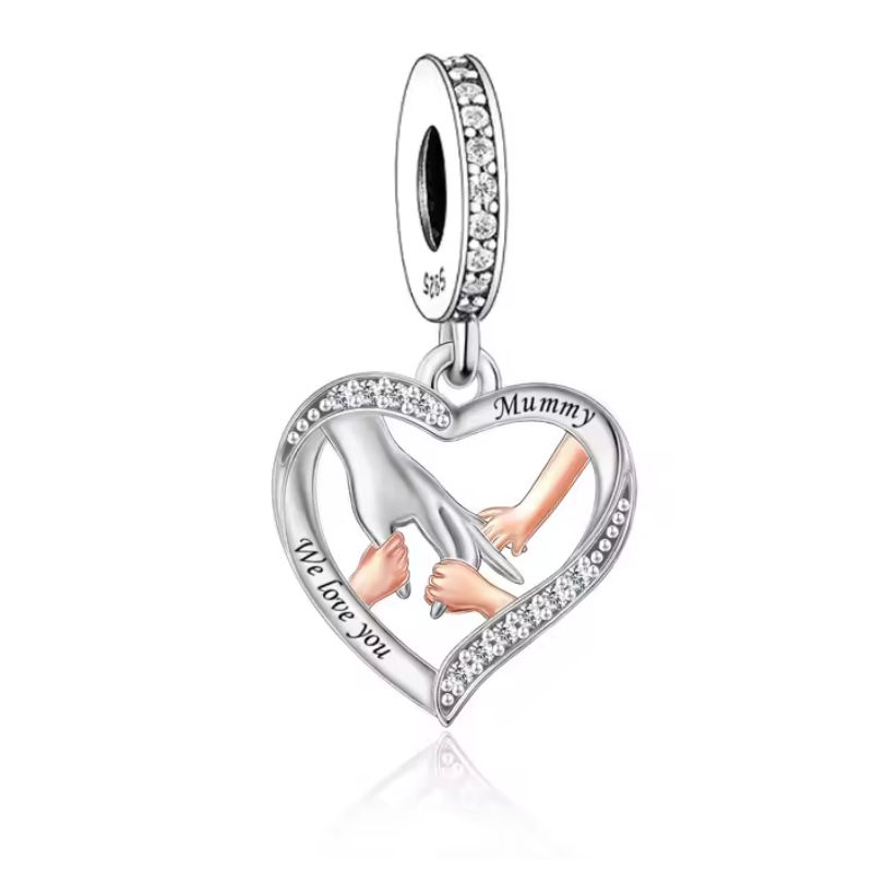 Charm pour bracelet cadeau maman de trois enfants