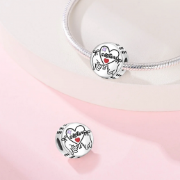 Charm pour bracelet cadeau soeur amie soeur de coeur