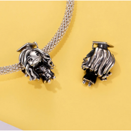 Charm pour bracelet cadeau diplome réussite fille