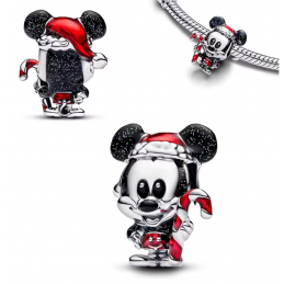charm pour bracelet cadeau noel mickey paillettes