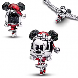 charm pour bracelet cadeau noel minnie paillettes