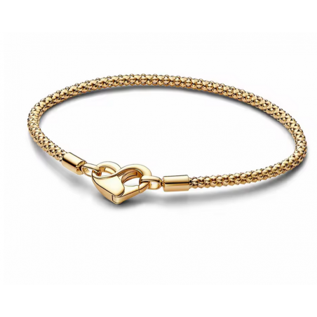 bracelet pour charm or accroche coeur