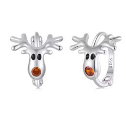 boucles d'oreilles renne de noel discrètes