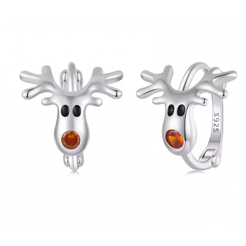 boucles d'oreilles renne de noel discrètes