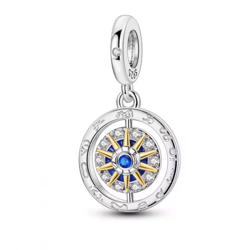 Charm pour bracelet soleil lune étoiles