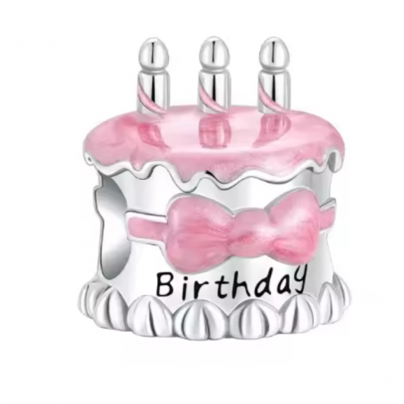 Charm bijou pour bracelet gateau anniversaire