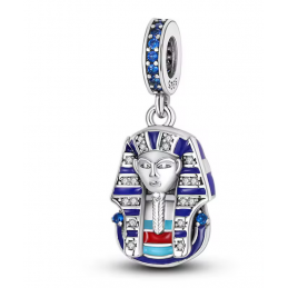Charm pour bracelet pharaon egypte bleu