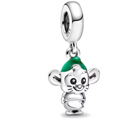 Charm bijou pour bracelet cendrillon souris gus argent