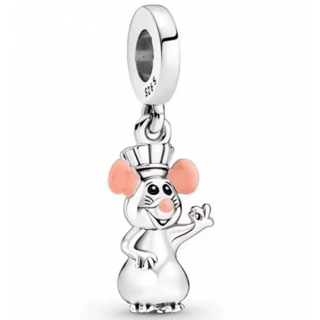Charm bijou pour bracelet ratatouille argent
