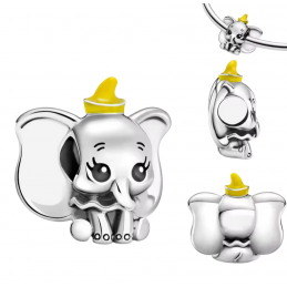 Charm pour bracelet argent éléphant dumbo