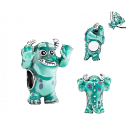 Charm bijou pour bracelet monstre et compagnie sulli argent