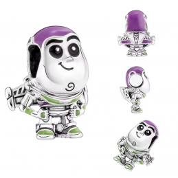 Charm bijou pour bracelet toy story buzz l'éclair argent
