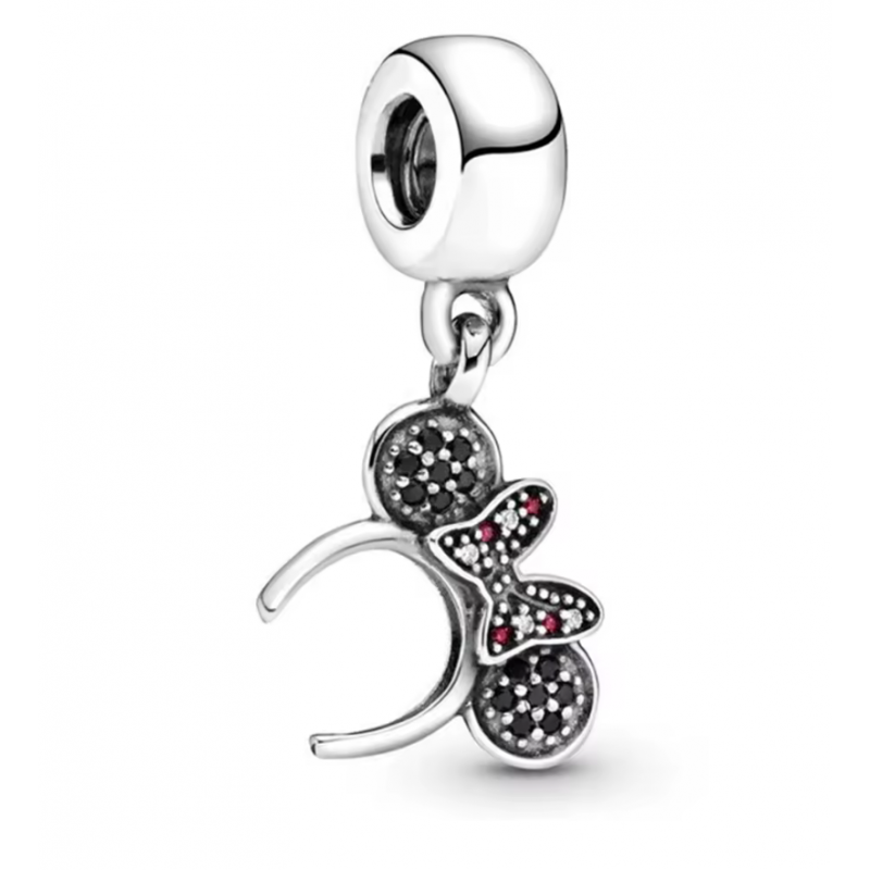 Charm bijou pour bracelet serre tête bandeau minnie argent