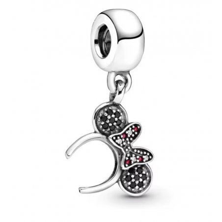 Charm bijou pour bracelet serre tête bandeau minnie argent