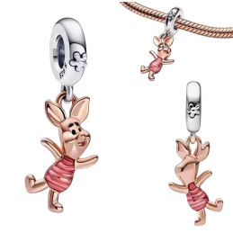 Charm bijou compatible bracelet winnie porcinet argent