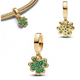 Charm bijou pour bracelet trèfle porte bonheur chance