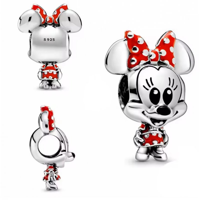 Charm bijou pour bracelet minnie argent Charm bijou pour bracelet minnie argent