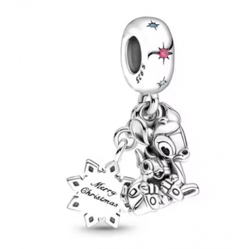 Charm bijou pour bracelet bambi panpan argent