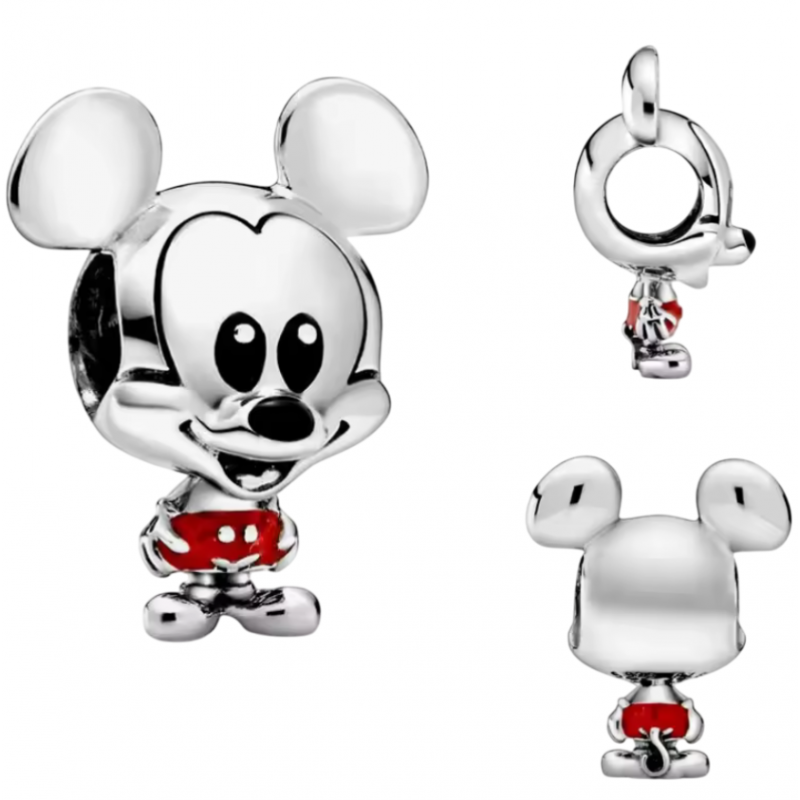 Charm bijou pour bracelet mickey argent