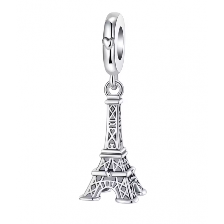 Charm pour bracelet argent tour Eiffel Paris