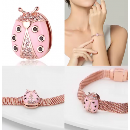 Charm bracelet coccinelle compatible réflexion