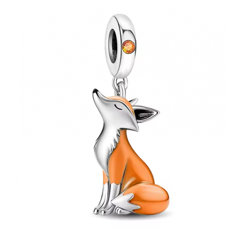 Charm pour bracelet renard roux petit prince