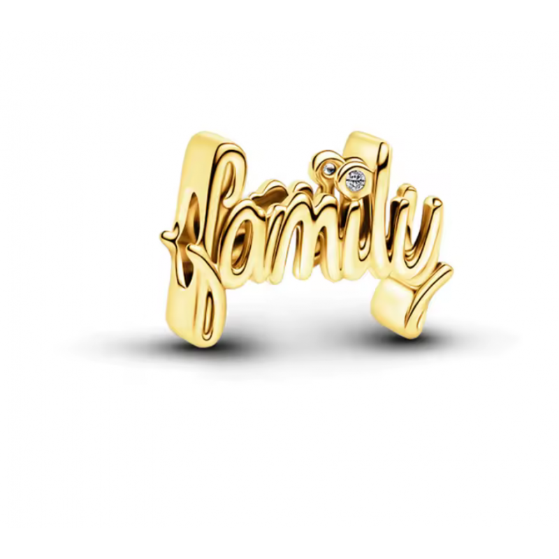 Charm pour bracelet famille or