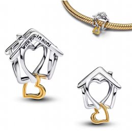 Charm pour bracelet cadeau maison propriétaire or argent