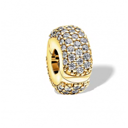 Charm pour bracelet séparateur clip strass relief