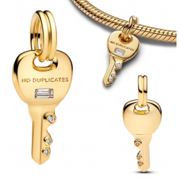 Charm pour bracelet clef cadeau réussite permis maison or