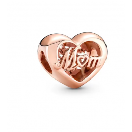 Charm pour bracelet coeur mom maman
