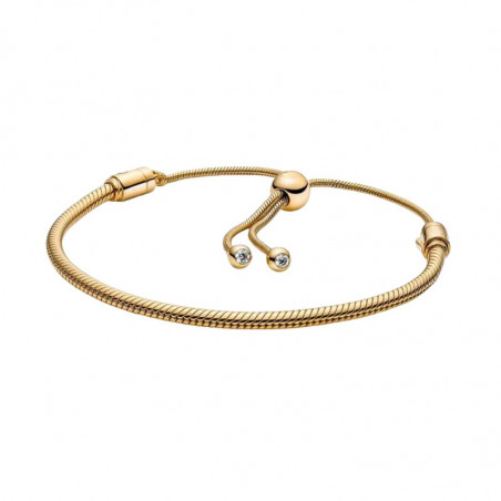 bracelet pour charm or jonc ajustable boule
