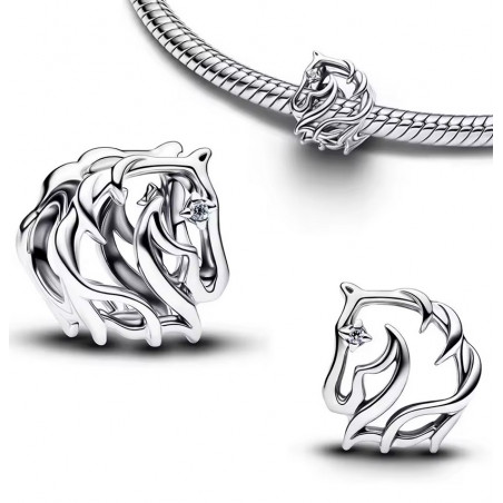 Charm pour bracelet tête de cheval équitation
