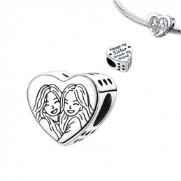 Charm pour bracelet cadeau meilleure amie soeur