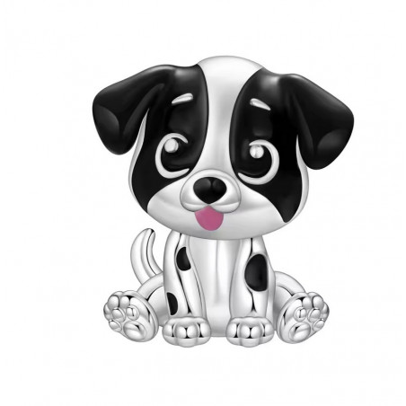 Charm pour bracelet chien mignon assis