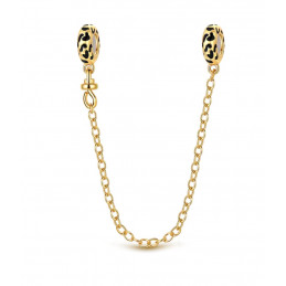 Charm pour bracelet chaine léopard bloqueur or