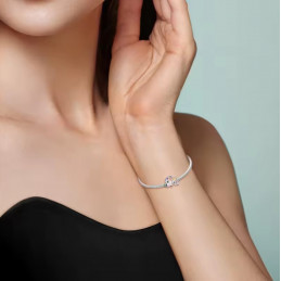 Charm éléphant maman bébé coloré pour bracelet