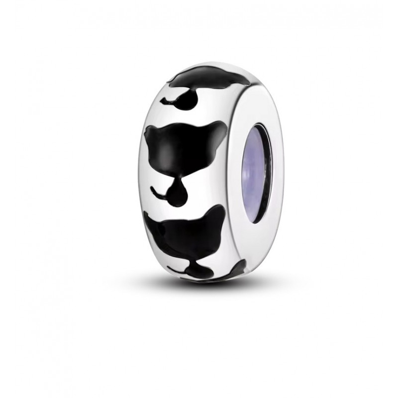 Charm pour bracelet argent séparateur chat grosse tête