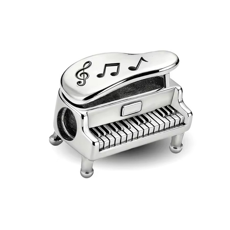 Charm pour bracelet piano note de musique