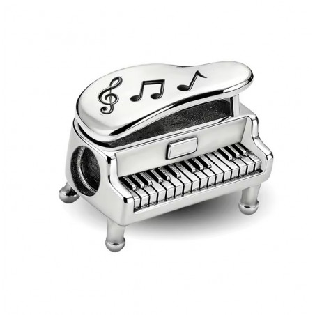 Charm pour bracelet piano note de musique