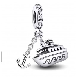 Charm pour bracelet bateau de croisière voyage