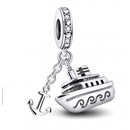 Charm pour bracelet bateau de croisière voyage
