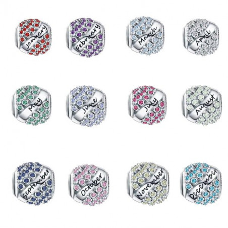 Charm pour bracelet cadeau mois anniversaire naissance