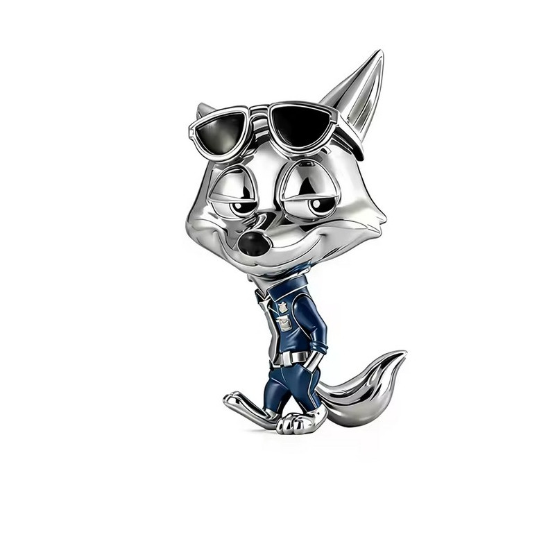 Charm bijou pour bracelet renard zootopie Nick Wilde