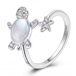 Bague réglable tortue étoile de mer